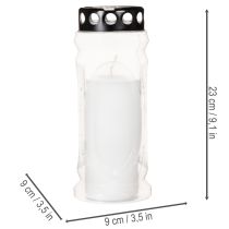 Product Memorial Candle with Black Lid, 23cm
