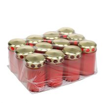 Product Grave light cylindrical red Ø6cm H10cm 12 pcs