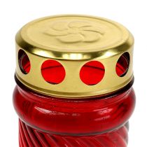 Product Grave light glass red Ø6cm H10.5cm 1 piece