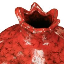 Product Pomegranate decorative vase ceramic red brown Ø10.5cm H12cm