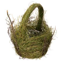 Product Decorative basket, grass weave, natural Easter decoration basket, gift basket, 29cm