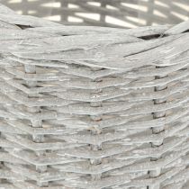 Product Large planting basket with foil, white-grey, Ø43/34/28cm, set of 3
