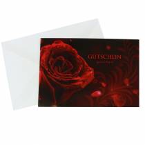Product Coupon Rose with envelope 5pcs