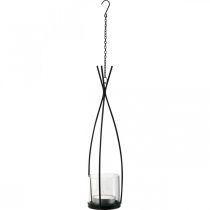 Product Lantern to hang hanging decoration balcony black Ø8cm H40cm