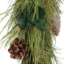Product Hanging decoration Christmas pine eucalyptus cones L60cm