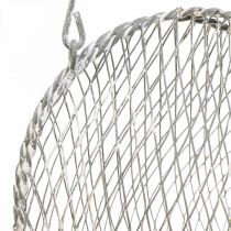 Hanging decoration wire heart, tealight holder for hanging 29×27.5cm