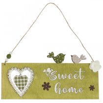 Product Window decoration, hanging decoration, Sweet Home wooden sign, 25cm, 2 pieces