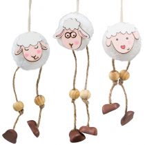 Hanging decoration spring Easter decoration sheep pendant 10cm 12pcs