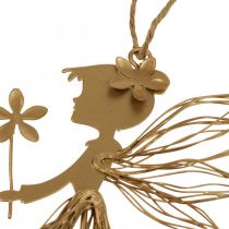 Hanging decoration metal elf fairy spring decoration 17.5×2×12.5cm 4pcs