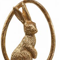Easter hanging decoration Easter bunny decoration egg gold 9cm 6pcs