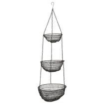 Hanging basket 3 tiers wire basket for hanging Ø30.5cm H100cm