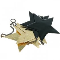 Product Christmas decoration star pendant gold black 5 stars 78cm
