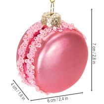 Product Christmas Tree Decorations Macaron Glass Ornaments 6cm Pastel Set of 6