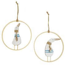 Product Hanging decoration window decoration hanger maritime decoration duck Ø15cm 4 pieces