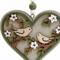 Product Hanging decoration wooden deco hanger birds window decoration 10cm 6pcs