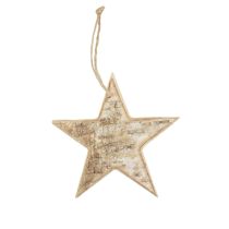 Wooden stars decorative decorative hanger rustic decorative wood Ø15cm