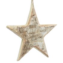 Product Wooden stars decorative decorative hanger rustic decorative wood Ø15cm