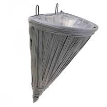 Product Hanging pot gray Flower pot for hanging wall light 30×17cm