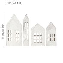 Product Miniature houses for interior design and ambiance, very decorative, timeless design for the home, 14cm, 4 pieces