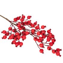 Product Künstlicher Rosehip-Zweig mit glänzenden roten Beeren, 62cm