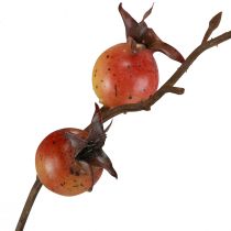 Rosehip Branch Yellow/Orange Artificial Rosehip Branch Deco L95cm
