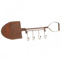 Product Hook strip patina decoration shovel garden decoration 4 hooks 62cm