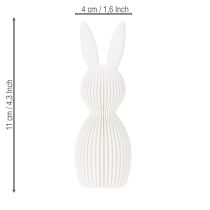 Product Bunny decorative figurine for modern Easter home decoration, 11cm, 4 pieces