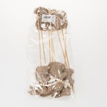 Product Easter bunny decorative figure for spring decorations and seasonal accents, 42cm, 8 pieces