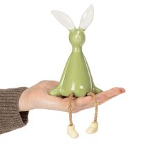 Product Ceramic Easter Bunny Decorative Shelf Sitter for a Cheerful Atmosphere, 22cm, 2 Pieces
