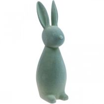 Product Decorative Bunny Decorative Easter Bunny – 2nd Choice – Flocked Grey-Green H47cm