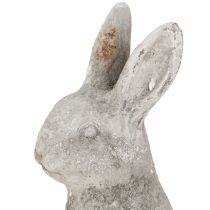 Product Sitting Easter Bunny Ceramic Antique Grey 13×10×22cm