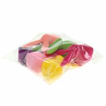 Product Flocked rabbit, colorful, 13cm high, assorted, 6 pieces