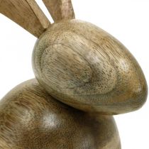 Sitting wooden bunny, decorative bunny, wooden decoration, Easter 18cm