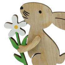 Beautiful wooden rabbit 9cm 12 pieces for bouquet decoration