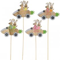 Product Decorative plug rabbit in car wooden Easter decoration carrot 9×7.5cm 16 pcs
