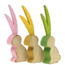 Product Decoration figure rabbit long ear 15cm 6pcs