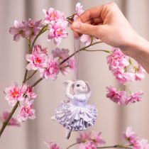 Product Ballerina bunny pendants, a highlight for Easter branches or Christmas trees, 12cm, 2 pieces