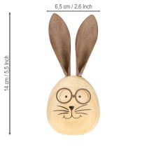 Product Characterful rabbit decorative figurine for spring and seasonal decoration, 14cm, 3 pieces
