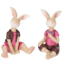 Product Easter Bunny Figurines Set, Cute Table Decoration for Easter and Spring, 9cm, 4 Pieces