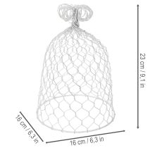 Product Vintage wire bell for rustic country-style table decorations, 23cm