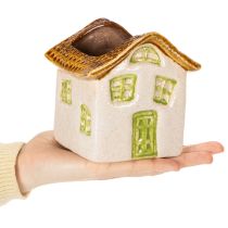 Product Ceramic planting house, rustic style for a cozy atmosphere, 11cm