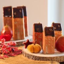 Product Decorative ceramic miniature house for windowsill, 10cm, 3 pieces