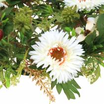 Autumn wreath chrysanthemum white Ø30cm