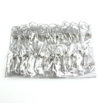 Product Wedding pin with pearls, silver 8cm 24 pcs