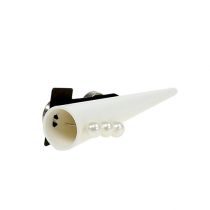 Product Men's pin with magnet White, matt