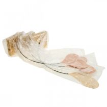 Product Table decoration hearts wedding, heart decoration metal orange/yellow H40cm 3pcs