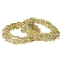 Product Hay wreaths natural decoration 21-22cm set of 5 DIY wreath