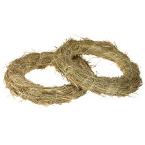 Product Hay wreaths, natural table decoration, door wreath, 26-27cm, 5 pieces
