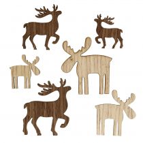 Product Mix reindeer for sprinkling brown, nature 3cm - 5cm 72pcs