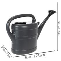 Product High-quality 10L anthracite watering can: Robust, reliable and stylish